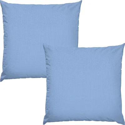Produktbild von Erwin Müller Kissenbezug Wertingen" im 2er-Pack blau 80x80 cm"