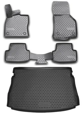 Produktbild von Gummi Kofferraumwanne + Fußmatten Set für VW Golf 8, Bj. 2020-