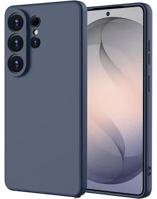 Produktbild von Hülle für Samsung Galaxy S26 Ultra, Slim Liquid Silikon Gel Gummi Stoßfest Schutzhülle Grau