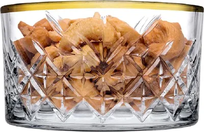 Produktbild von Pasabahce - Snackschale - Timeless - 235 ml - Glas mit goldenem Rand - Set von 4