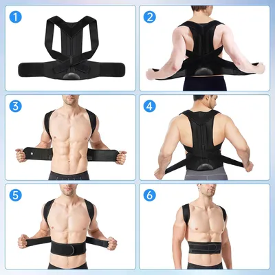 Produktbild von Haltungskorrektur unsichtbarer Rückenhaltungsgurt - vollständige Schmerzlinderung für Nacken und Schultern - XL