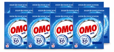 Produktbild von 12 x OMO Vollwaschmittel für weiße Wäsche - Vorteilspackung - 12 Stücke