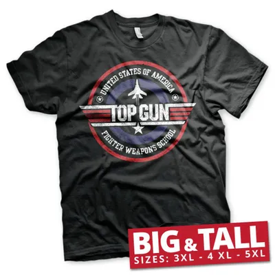 Produktbild von Top Gun T-Shirt Herren Fighter Weapons School schwarz 3XL
