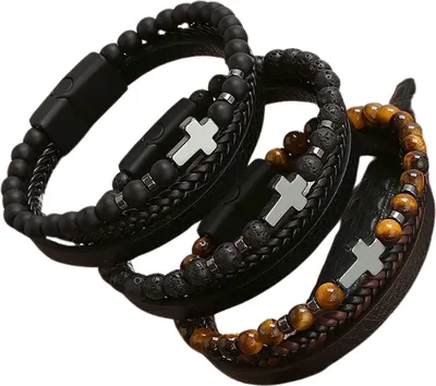 Immagine prodotto di Bracciale Emilio - nero misura 23 Circonferenza bracciale: 19