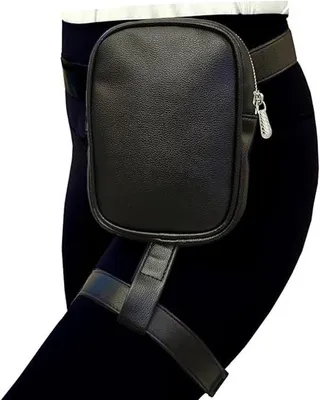 Produktbild von Frauenbein-Tasche - Synthetisches Leder Bein-Tasche - Schwarz