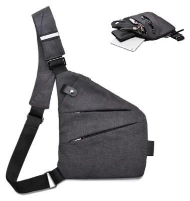 Imagen del producto de Solidchoice: Bandolera antirrobo con múltiples compartimentos, ideal para viajes