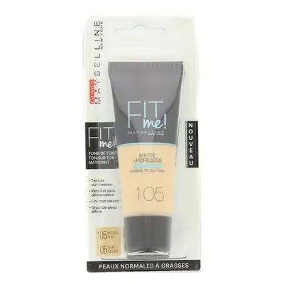 Produktbild von Maybelline New York Fit Me Matte + Poreless Liquide Foundation 105 Natural Ivory 30ml