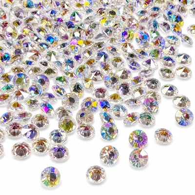 Acryl-Diamant-Deko 500 Stück, 10 mm, transparent, für Tisch & Vasen