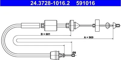 Zdjęcie produktu dla Linka Sprzęgła Renault Kangoo 98-07