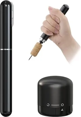 Produktbild von Druckluftkorkenzieher, Druckweinöffner -Folienschneider, Flaschenstopper, Pumpenöffner, tragbares Handbuch
