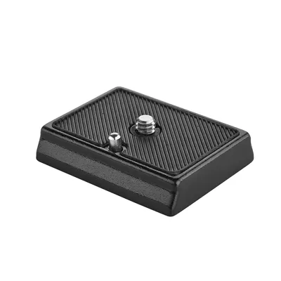 Produktbild von Walimex Universal Schnellwechselplatte FT-001P , kompatibel mit z.B. Manfrotto MA200 PL-14, 52 x 42 x 10 mm, Aluminium mit Gummierung
