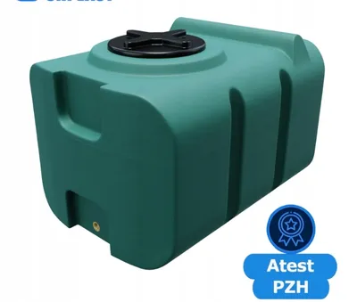 Obrázok produktu pre Plastová 100l zelená nádrž na dažďovú vodu, pre poľnohospodárstvo 69x48x43