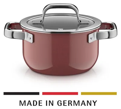 Image de WMF Fusiontec Mineral Pro, casserole avec couvercle, 16 cm, couleur Quartz Rose, référence 122556