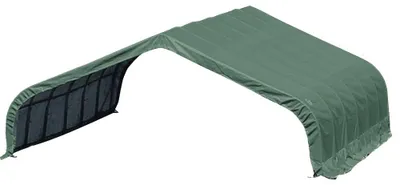 Produktbild von ShelterLogic Folien Weidezelt Zeltgarage Run-In-Shed Grün 610x670x320 cm