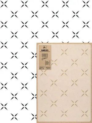 Produktbild von Wandschablone Groß Muster, Malschablone 59x95 cm Stitch Kreuz Handarbeit Wiederverwendbare Kunststoff, Geometrische Tapete Wandgestaltung