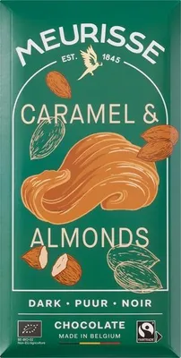 Obrázek produktu pro Čokoládová tyčinka Meurisse Caramel Almonds (100 g)