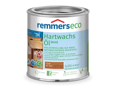 Produktbild von Remmers Hartwachs-Öl [eco] teak (RC-545) 0,375 l, Leinölfirnis