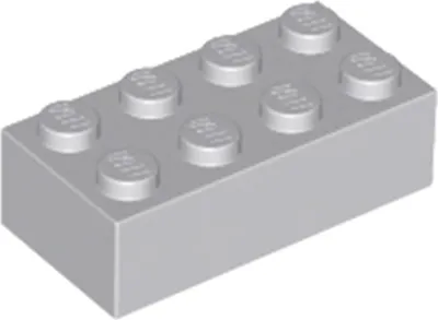 Image de 1x LEGO brique 2x4, gris clair