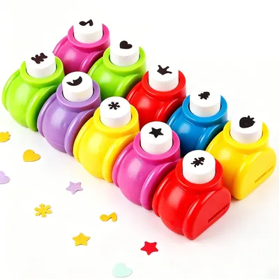 10er-Set Papierstanzer, Mini-Stanzer, dekorativ, für Karten & Scrapbooking