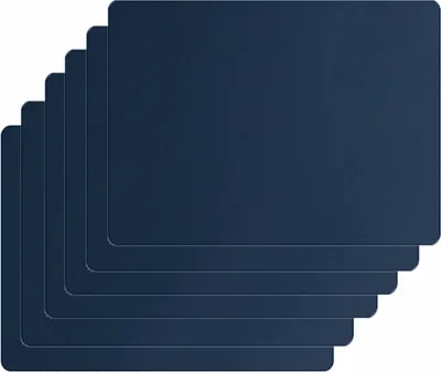 Produktbild von Tischsets abwaschbar, Platzsets abwischbar, Platzset Leder, hitzebeständig doppelseitig I 4er Set Platzsets Kunstleder mit Untersetzer, Tischuntersetzer rutschfest, Platzsets
