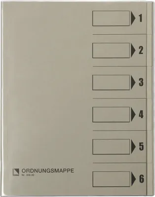 Immagine prodotto di bene Ordnungsmappe   6 Fächer grau