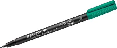 Produktbild von Staedtler Lumocolor 313, Grün, Schwarz, Grün, Polypropylen (PP), 0,4 mm, 10 Stück(e), Deutschland