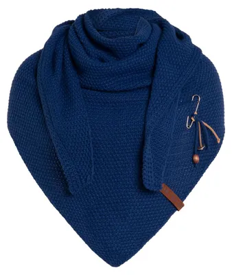 Immagine prodotto di Knit Factory Coco Sciarpa triangolare 190x85 cm liscia Blu scuro