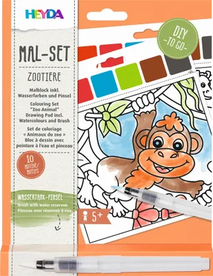 Image de Set de coloriage "zoo" peinture à l'eau