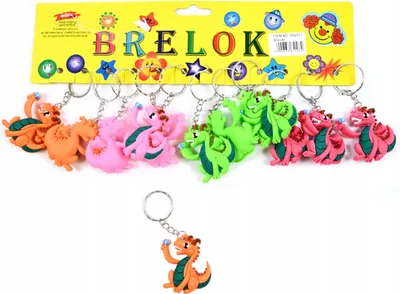 Produktbild von Drachen Schlüsselanhänger Set 12 Stück - Süßer Taschenanhänger für Kinder & Erwachsene - Geschenkidee