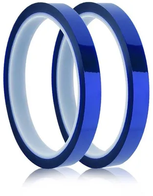 Immagine prodotto di Nastro a trasferimento termico 10 mm blu in poliimmide, 33 m
