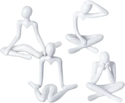 Image de Denkerbeeld - Coffret de 4 pièces - Design moderne - Blanc