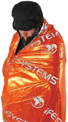 Zdjęcie produktu dla koc ratunkowy 210 x 90 cm polietylen pomarańczowy