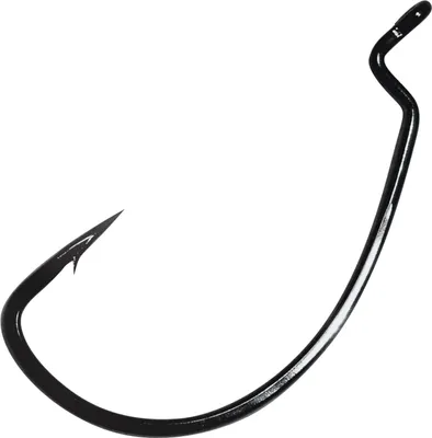 Produktbild von Gamakatsu EWG SL Hook Worm Offset schwarz - Offsethaken, Größe/Packungsinhalt:Gr. 5/0 - 5 Stück