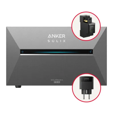 Produktbild von Anker SOLIX Solarbank 3 E2700 Pro 3600W LiFePO4 mit Smart Meter mit smart plug