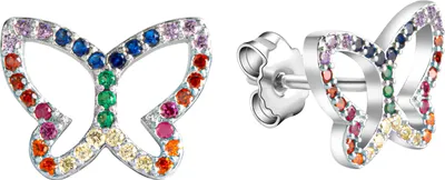 Produktbild von Damen Ohrstecker 925 Sterling Silber Kristalle