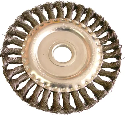 Image de 100 mm gezopfte Stahldraht Scheibenbürste