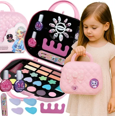 Zdjęcie produktu dla Zestaw do makijażu kuferek walizka make up kosmetyki do malowania paznokci