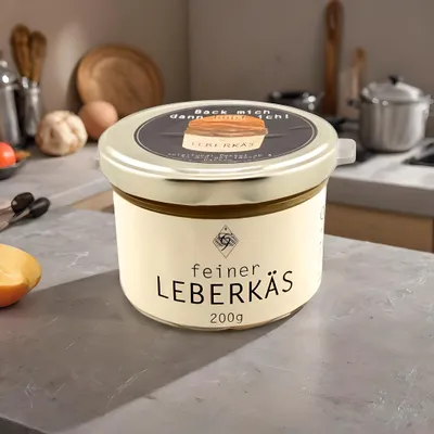 Produktbild von Feiner Leberkäse im Glas – Metzgerei Guber – ofenfertig & herzhaft