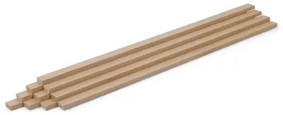Produktbild von 10er-Set Holzleisten - Birke gehobelt - 8 x 20 x 50 0mm