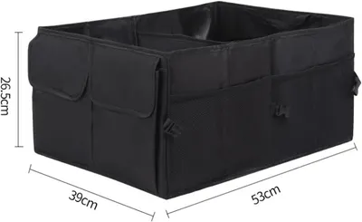 Imagen del producto de Organizador para el maletero, plegable, de 53x39x26,5 cm, con compartimentos, para coche y equipaje