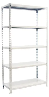 Image de Etagère Légère Sans Vis Simonclick Superplus 5/500 Blanc/blanc Blanc 2000x1100x500 - Simonrack