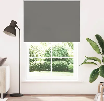 Imagen del producto de Maison Exclusive - Estor opaco gris de 150x230 cm, con un ancho de tela de 146,6 cm, fabricado en poliéster