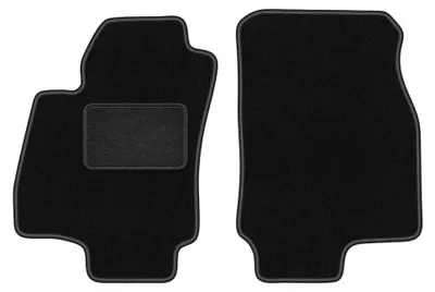 Obrázok produktu pre Predné velúrové koberce pre: Opel Astra G 1998-2009 (sedan/kombi/hatchback) – 2 ks, čierne, na mieru – Wielganizator LUX