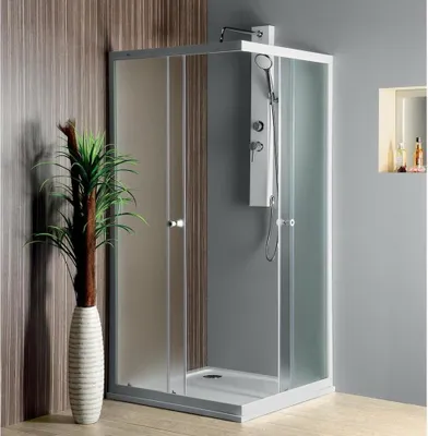 Immagine prodotto di Cabina doccia quadrata ALAIN 900x900mm, vetro mattone