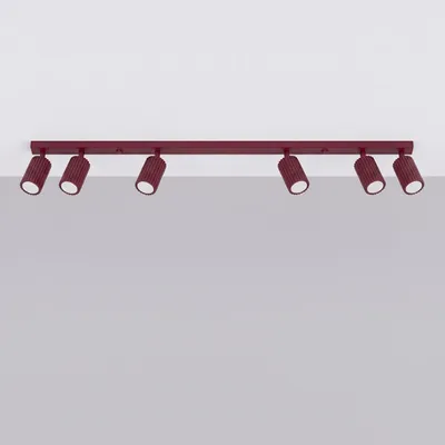 Productafbeelding van Plafondlamp KARBON 6L bordeaux