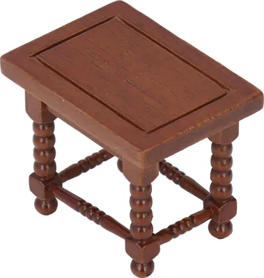 Image de 1:12 Maison de poupée Table basse en bois Meuble miniature Accessoires Jeu de rôle Jouet