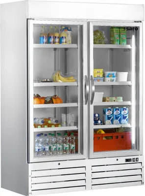 Produktbild von SARO Kühlschrank mit 2 Glastüren - weiß, Modell G 920