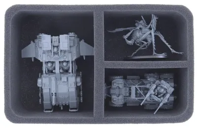 Image de Insert en mousse de taille réduite pour Necromunda, avec 3 compartiments