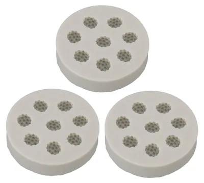Produktbild von Silikon Backform Himbeerform 3 Stück, Flexibel Weich, Leicht Zu Entformen, Für Kuchen Fondant Schokolade
