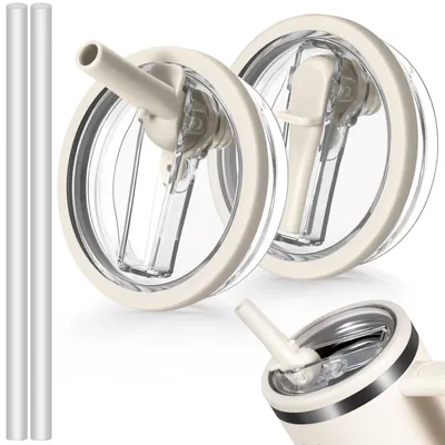 Ersatzdeckel für 100 ml Becher, 2er-Set, auslaufsicher, wiederverwendbar